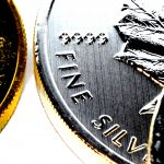 Precious Metals Bullion Investing, gold and silver Canadian Maple Leaf bullion coins, one ounce